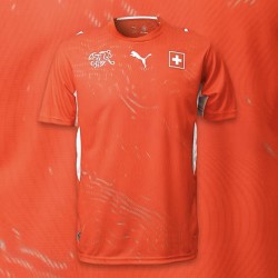 Maglia Svizzera home versione fan coppa del mondo 2026